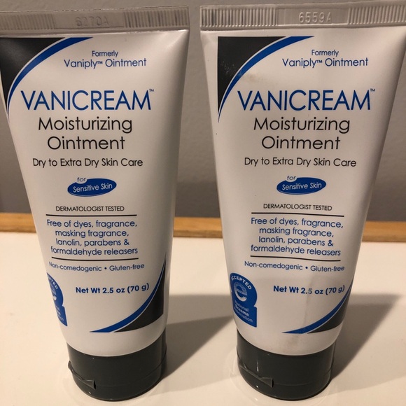 Vanicream Moisturizing Ointment Dry Extra Dry Sensitive Skin Care 2.5 oz 2 Tubes - Picture 1 of 4